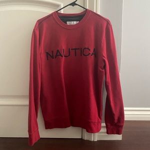 Nautica crew neck red